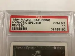 MTG Revised HYPNOTIC SPECTER PSA 10 (8192) Graded Power - Image 3