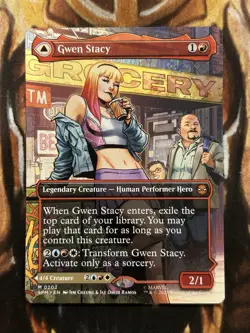 Gwen Stacy #0202 (Borderless) Marvel's MTG Spider-Man Regular - NM/Mint 🔥 - Image 1