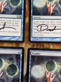 4x Ponder - M10 - Signed by Dan Scott - MTG - Image 3