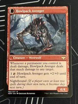 1x Ill-Tempered Loner Howlpack Avenger Innistrad: Crimson Vow LP MTG Magic x1 - Image 2