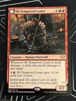 1x Ill-Tempered Loner Howlpack Avenger Innistrad: Crimson Vow LP MTG Magic x1 - Image 3