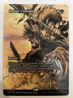 Hunter's Insight Borderless Regular 0035 MAR Marvel Universe Eternal-Legal MTG - Image 1