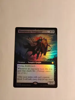 Bloodthirsty Conqueror (Extended Art) Foundations Foil - Image 1