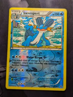 Swampert - Primal Clash 35/160 - Reverse Holo Rare Pokemon Card - VLP - Image 1