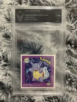 TCG 7.5 Wartortle 1999 Pokemon Action Flipz Premier Edition Stickers #SP10 - Image 1