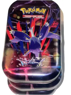 Pokemon TCG Mini Heroes Mega Evolution Destined Rivals Tin New Random Tin Art - Image 1