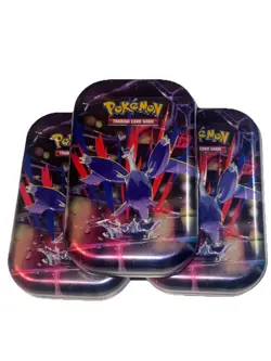 Pokemon TCG Mini Heroes Mega Evolution Destined Rivals Tin New Random Tin Art - Image 4