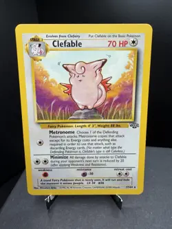 Pokemon TCG WOTC Jungle Clefable 17/64 Regular Non Holo Rare Unlimited LP! - Image 1