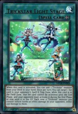 Misprint Trickstar Light Stage Light Shift Text 1st Ultra MP18-EN069 Yu-Gi-Oh! - Image 1