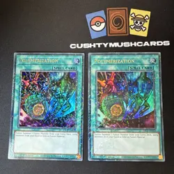YUGIOH POLYMERIZATION DUEL TERMINAL RARE HAC1-EN022 1ST EDITION X2 - Image 1