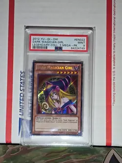 PSA 2012 Yu-Gi-Oh! Dark Magician Girl LCYW#EN022 Mint 9 - Image 1