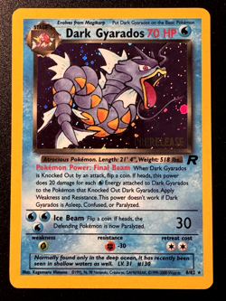 Prerelease Dark Gyarados 8/82 Team Rocket Pokemon Card Holo Foil Rare Near Mint - Image 1