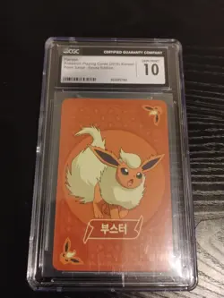 Korean Pokemon Card Flareon Point Salad Eevee Edition CGC 10 - Image 1