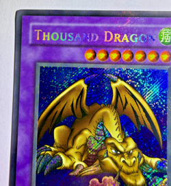 Yu-Gi-Oh! SECRET RARE CARD THOUSAND DRAGON MRD-143 1996 VINTAGE PRINT - Image 3