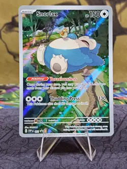 Pokemon TCG Snorlax SVP 051 Pokemon 151 ETB Black Star Promo Card Holo NM - Image 1