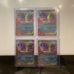 Pokemon Mega Gengar GX Holo Lot of 4 Cards Collectible TCG English Standard Size - Image 1