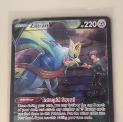 Pokemon TCG Zacian V Full Art Ultra Rare Holo Card TG21/TG30 Astral Radiance - Image 2