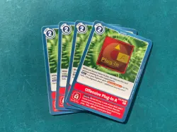 Offensive Plug-In A EX2-066 Playset Digital Hazard Digimon Card Game x4 - Image 1