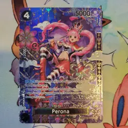 Perona OP06-093 OP14 SP Alternate Art Azure Sea's Seven One Piece Card English - Image 1