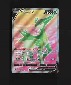 Virizion V 164/189 Astral Radiance Full Art Ultra Rare Holo Pokemon Card NM - Image 1