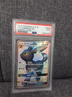 Umbreon Gx Sv69/sv94 PSA 9 Mint 2019 Pokemon S & M F.A. Hidden Fates TCG Card - Image 1