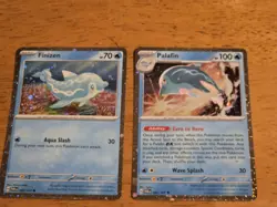 Finizen59 and Palafin 60 Reverse Holo Foil Pokemon Cards! - Image 1
