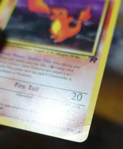 Charmander 50/82 Additional Black Ink Dot Error Misprint Pokemon Card DMG - Image 4