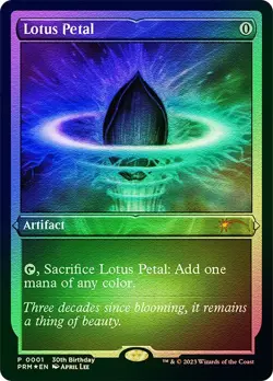 Lotus Petal Foil Etched NM MTG - Image 1