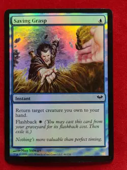 MTG 1x FOIL Saving Grasp LP Dark Ascension Magic - Image 1