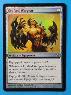 MTG 1x FOIL Grafted Wargear (see pics) MP Fifth Dawn Magic - Image 1