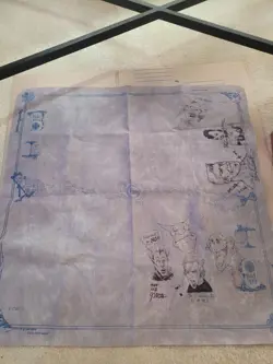 1994 SpellGround Playmat Grey Gray V1 Original 2 Player Khalsa Brain Games Signt - Image 1
