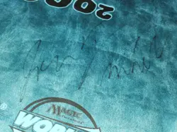 Magic The Gathering World Championship Playmat 2000 MTG Signed by top 3 OOAK! - Image 2