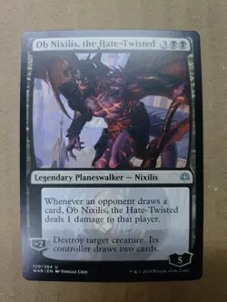 Ob Nixilis, the Hate-Twisted WAR #100 Non-Foil Standard Art NM MTG - Image 1
