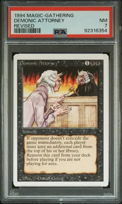 1994 MTG REVISED DEMONIC ATTORNEY PSA 7 - Image 1