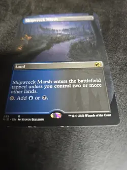MTG Innistrad: Midnight Hunt SHIPWRECK MARSH Borderless NM - Image 1