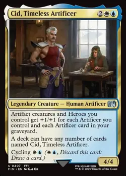 MTG Final Fantasy U Cid, Timeless Artificer (((#0407))) - Image 1