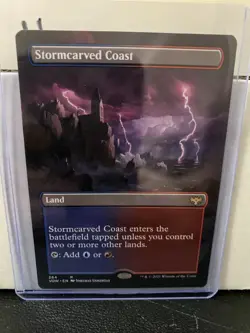 1x Stormcarved Coast Borderless Crimson Vow MTG Magic the Gathering NM 284 - Image 1