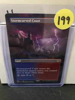 1x Stormcarved Coast Borderless Crimson Vow MTG Magic the Gathering NM 284 - Image 3