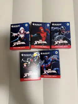Spider-Man x Magic the Gathering MTG Welcome Decks 2025 Complete Set New Sealed - Image 1