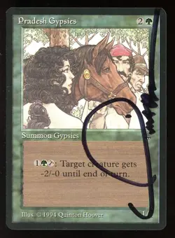 SIGNED Legends Pradesh "Gypsies" ~ Vintage MTG/Magic ~ NM/MINT+ Condition - Image 1