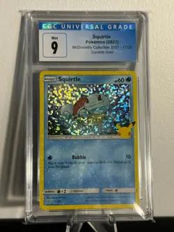 Pokemon TCG | 2021 McDonald's Collection | Squirtle | Holo | 17/25 | CGC 9 - Image 1