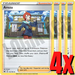 4x Arezu 153/196 x4 - Lost Origin - Pokemon TCG - Playset - Image 1