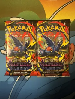 Pokemon Phantasmal Flames Booster Packs - FACTORY SEALED 2 Packs - Image 1