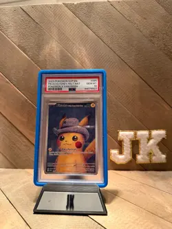 2023 POKEMON SVP EN-SV BLACK STAR PROMO #085 PIKACHU WITH GREY FELT HAT PSA 10 - Image 1