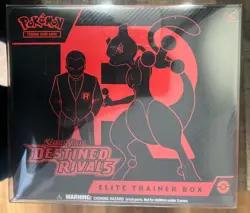 Pokemon Destined Rivals ETB Elite Trainer Box - SV10: Sealed W/ protective Case - Image 1