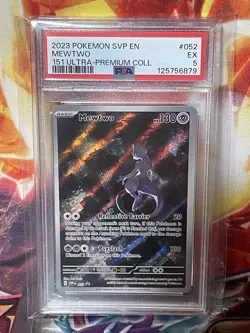 2023 POKEMON EN-SV BLACK STAR PROMO 151 ULTRA-PREMIUM COLLECTION MEWTWO PSA 5 - Image 1
