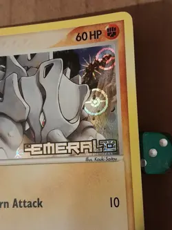 Pokemon Rhyhorn 62/106 ex Emerald Reverse Holo NM-MINT See Pictures - Image 2