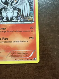 Reshiram 28/113 Holo Rare Pokemon TCG Black & White Legendary Treasures - Image 4