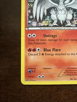 Reshiram 28/113 Holo Rare Pokemon TCG Black & White Legendary Treasures - Image 5