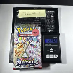 22.42g Prismatic Evolutions Pokemon Booster Pack New Sealed - Image 1